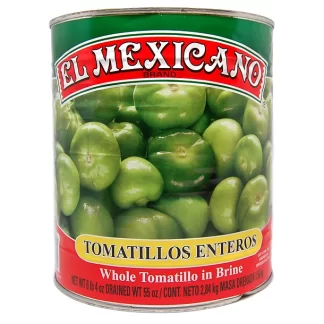 El Mexicano Whole Tomatillos in Brine - Authentic Green Sauce Base (27 oz / 767g)