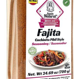 Sazon Natural Fajitas Seasoning - Sazonador Fajitas (550g)
