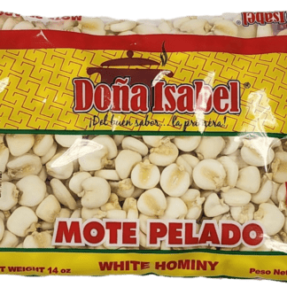 Doña Isabel White Hominy Corn - Mote Pelado Blanco (397g)