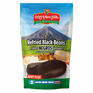 Costa del Sol Refried Black Beans - Frijoles Negros Volteados (400g)
