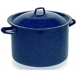Imusa 4 Qt Stock Pot - Enamel Olla con Tapa