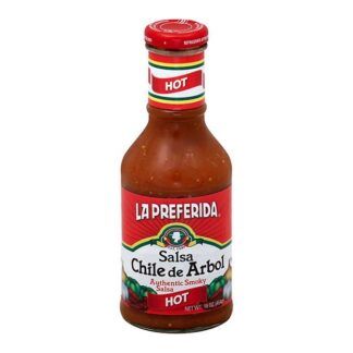 La Preferida Green Salsa Chile de Arbol Hot -  (454 gr)