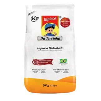 Da Terrinha Hydrated Tapioca Flour 500g | Gluten-Free Crepe Mix - Tapioca Hidratada  500g