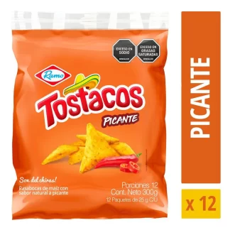 TOSTACOS PICANTES 12 packages / 300 GRS