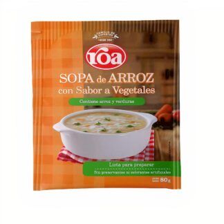 Roa Mezcla Para Sopa De Arroz Con Vegetales Y Sabor A Pollo - Chicken Flavored Vegetable Rice Soup Mix