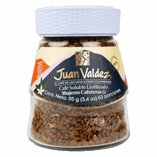 Juan Valdez Freeze-dried Instant Coffee By Women Coffee Makers - Cafe Instantaneo Soluble Liofilizado Por Mujeres Cafeteras (95g)