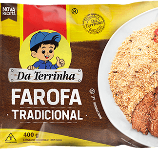 Da Terrinha Farofa Tradicional 400g - Farofa de Mandioca Temperada