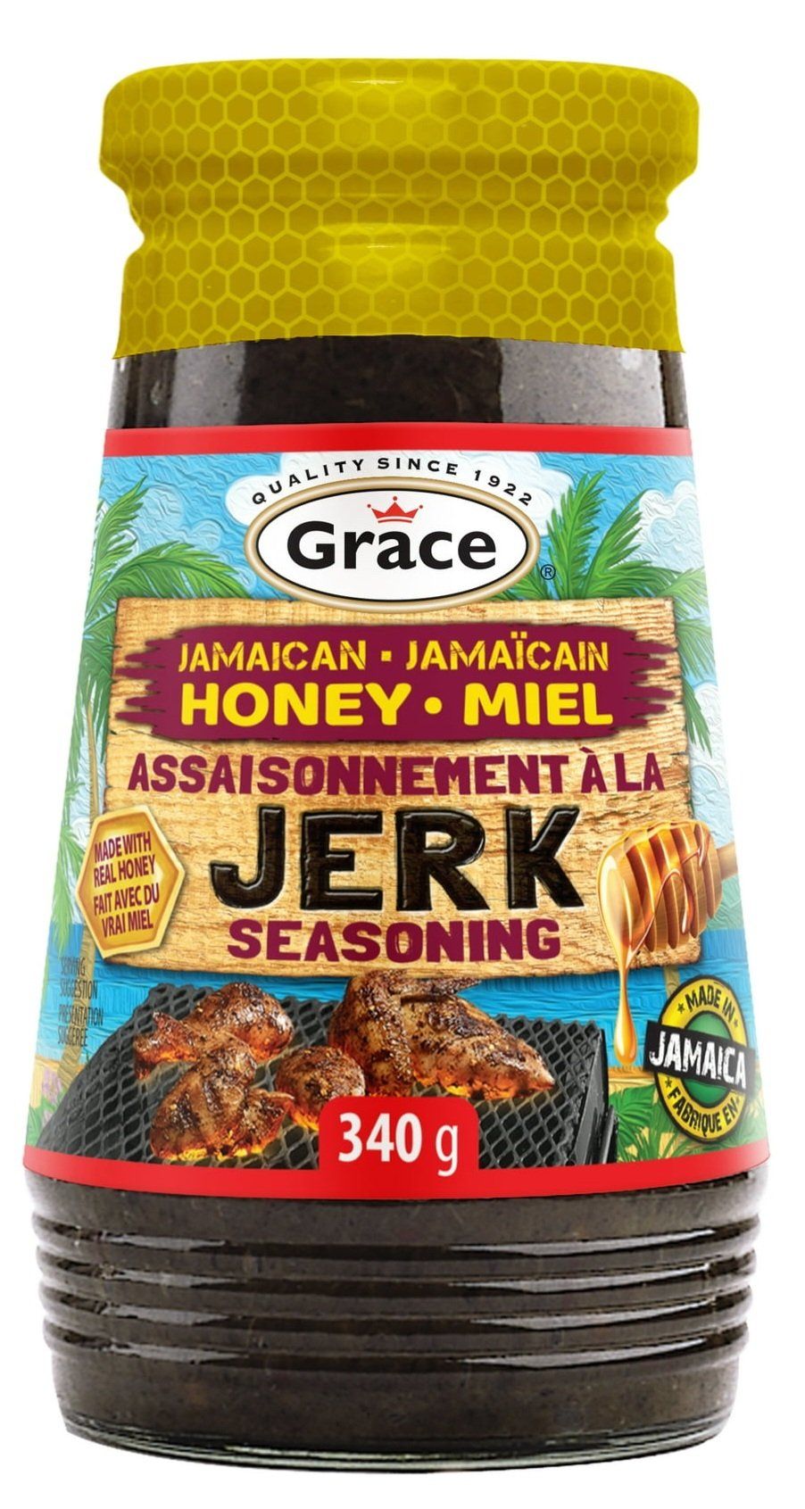 Grace Jamaican Honey Jerk Seasoning - Condimento Jamaicano de Miel (340g)