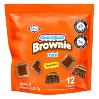 12 Un x Chocoramo Mini Brownie with Caramel - Mini Brownies con Arequipe (240g)