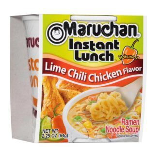 Maruchan Instant Lunch Lime/Chili Flavor with Chicken - Sopa Instántanea Con Sabor a Limon con Pollo y Chili (64g)