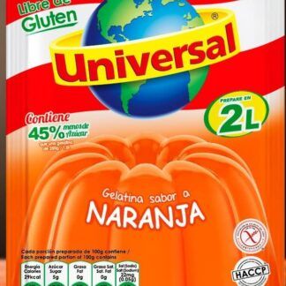 Universal Orange Gelatin Powder - Gelatina Sabor a Naranja (150g)