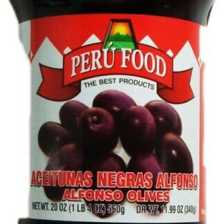 PeruFood Whole Black Olives - Aceitunas negras (567g)