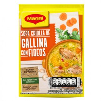 Maggi Hen Flavored & Noodle Soup Mix - Sopa Criolla Gallina Fideos 60g