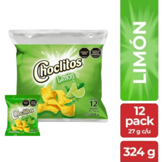 Choclitos Limon 27 g - Crunchy Lemon Corn Snacks