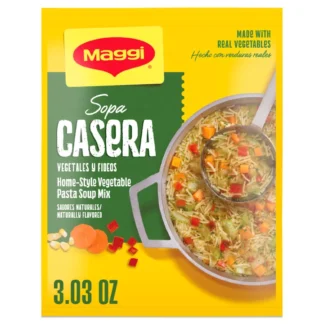 Maggi Home-Style Vegetable Pasta Soup Mix - Sopa Casera Vegetales y Fideos 86g