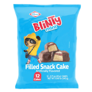 Ramo Blinty Mini (12-Pack, 240g): Mini Colombian Cakes with Fruit & Cream Filling