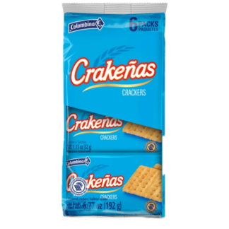 6 x Colombina Crakeñas Crackers 192g - Authentic Saltines