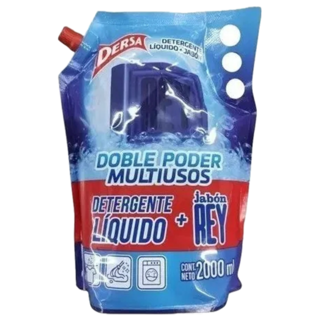 Dersa Detergente Liquid + Soap EL REY- Dersa + Jabon El Rey 2000g