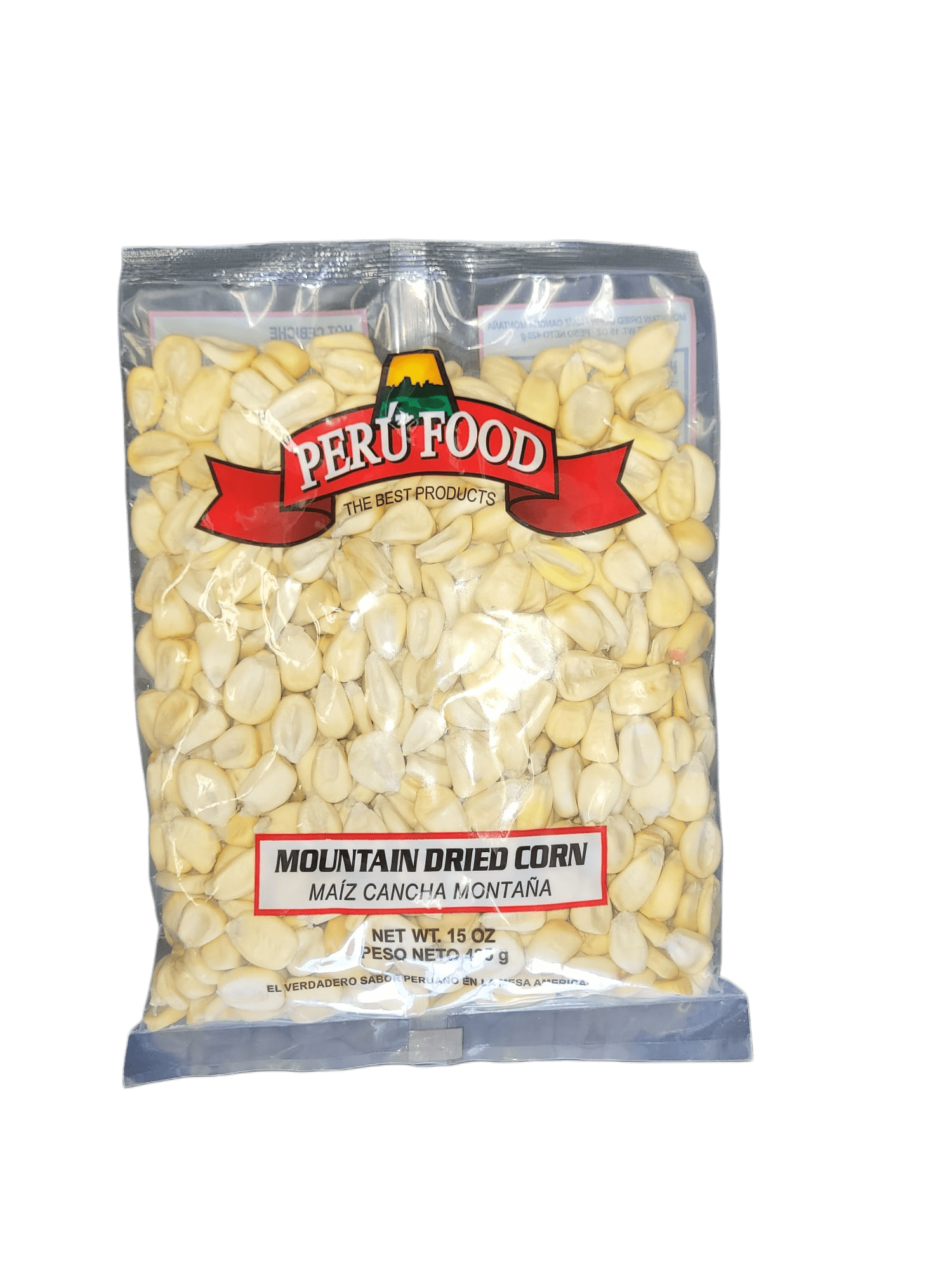 PERU Food Mountain Dried Corn - Maiz Cancha Montaña (15oz) 425 g