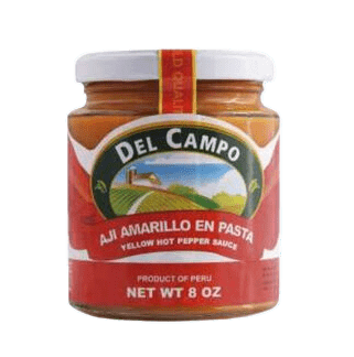 Del Campo Yellow Hot Pepper Paste - Authentic Peruvian Aji Amarillo Paste (226g / 8 oz)