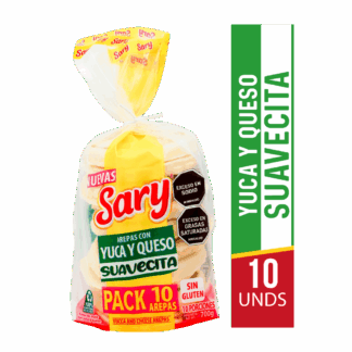 4 Un x Sary Cassava Arepas Filled With Cheese Frozen - Arepas De Yuca Rellena Con Queso (350g) (Copy)