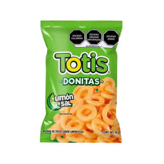 Totis Donitas La Costeña 50g - Salt and Lime Wheat Snacks