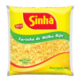 Sinhá Farinha de Milho Biju - Authentic Brazilian Flaked Corn Flour (500g)