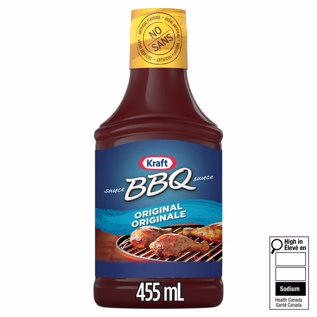 Kraft Original BBQ Sauce 455ml – Classic Sweet & Smoky Barbecue Sauce
