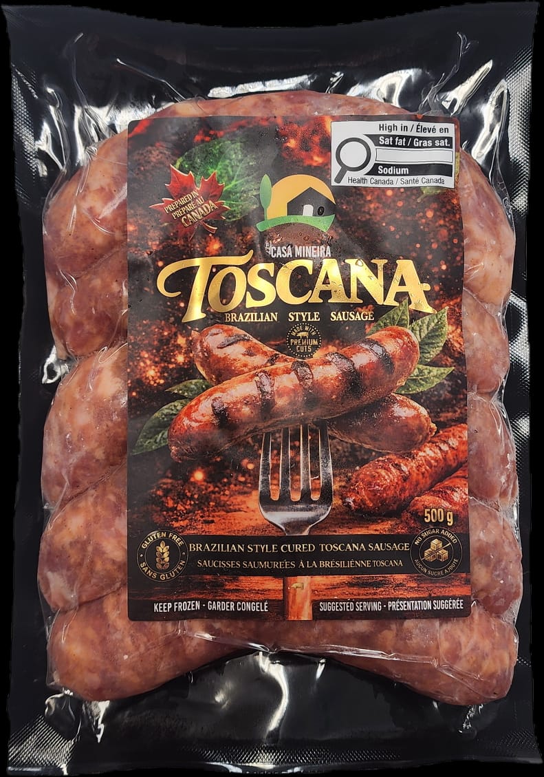 Casa Mineira Toscana Sausage 500g | Authentic Brazilian Linguiça
