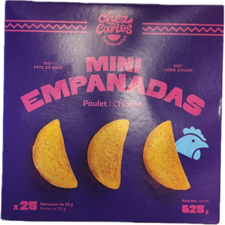 Mini Empanada Maiz y Pollo - 25 Unid. (625 gr)