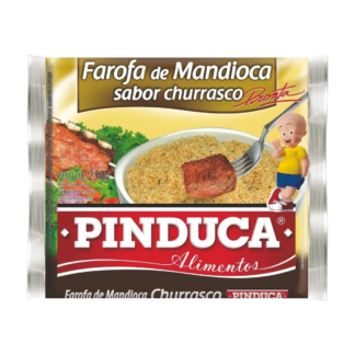 Pinduca Farofa de Mandioca Sabor Churrasco 250g