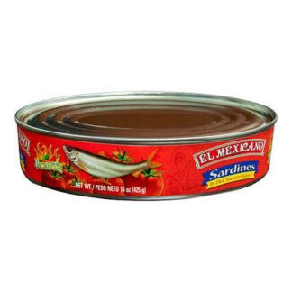 El Mexicano Sardines Picante (Spicy) Canned Fish 15 oz - Sardinas 425g