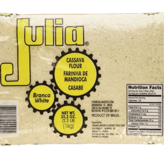 Julia Cassava Flour White 1kg | Farinha de Mandioca Crua