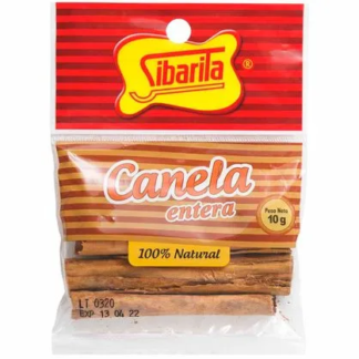 Sibarita Whole Cinnamon Sticks 10g - 100% Canela Entera