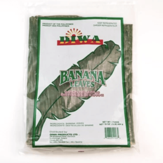 Diwa Frozen Banana Leaves - Hojas De Plátano Congeladas Diwa (454g)