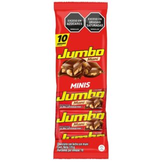 Chocolatina Jumbo Mani Mini 10 Porciones