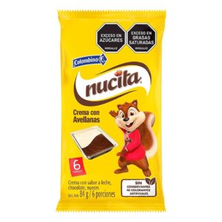 Nucita Crema con Avellanas 6 Porciones 84 gr