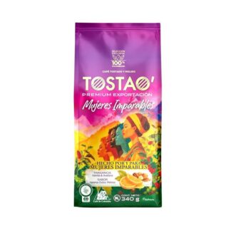 Café Tostao Premium Mujeres Imparables Notas Cítrico y Dulce | Tostao Premium Ground Coffee Unstoppable Women Notes Citric and Sweet 340 gr