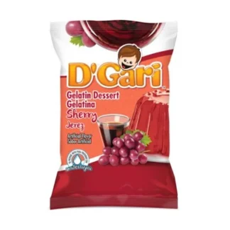 D'Gari Sherry Gelatin Dessert Mix - 120g (4.2 oz) | Authentic Mexican Gelatina